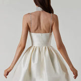 Robe Courte Bustier Évasée Élégance Princesse