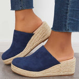Mules Femme Compensées Espadrilles – Chaussures Été Confort