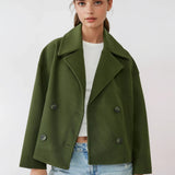Caban Court Femme Élégant – Manteau Style Marin Chic