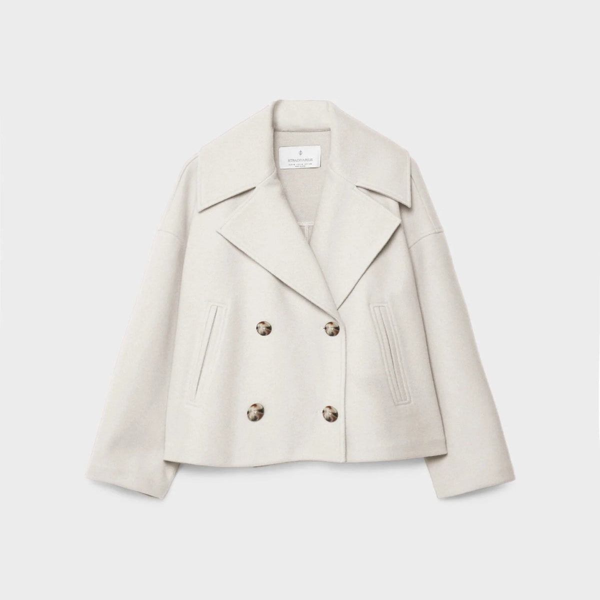 Caban Court Femme Élégant – Manteau Style Marin Chic