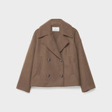 Caban Court Femme Élégant – Manteau Style Marin Chic