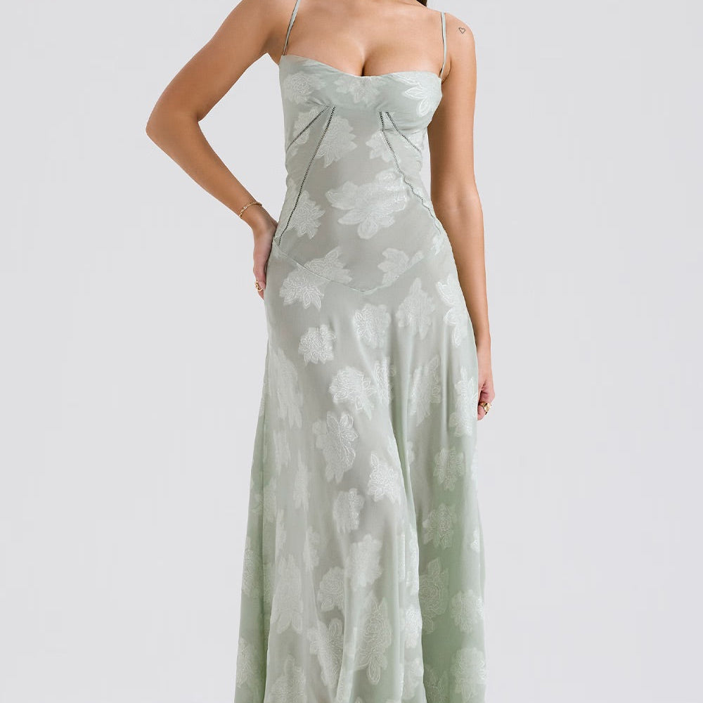 Robe Femme Longue Paillettes Élégante Soirée