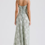 Robe Maxi Bustier Paillettes Élégance Soirée