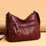 Sac bandoulière femme en cuir PU déperlant