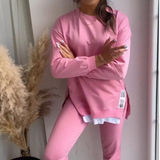 Ensemble Jogging Oversize Superposé Sweat Pantalon Style Casual Moderne