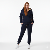 Ensemble Jogging Femme Capuche Zip Coupe Confort Style Casual