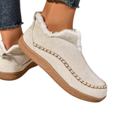 Chaussures Slip On Fourrées Confort Doux Style Casual