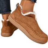 Chaussures Slip On Fourrées Confort Doux Style Casual