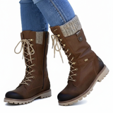 Bottes Lacées Hiver Doublure Chaude Confort Outdoor