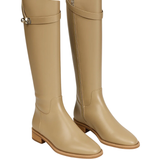 Bottes Hautes Classiques Fermeture Discrète Élégance Intemporelle