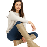 Bottes Hautes Classiques Fermeture Discrète Élégance Intemporelle