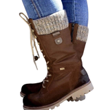 Bottes Lacées Hiver Style Outdoor Confort Chaud