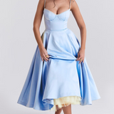 Robe Mi-Longue Verte Femme