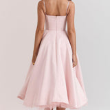 Robe Mi-Longue Verte Femme