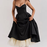 Robe Mi-Longue Verte Femme