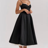 Robe Mi-Longue Verte Femme