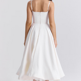 Robe Mi-Longue Verte Femme