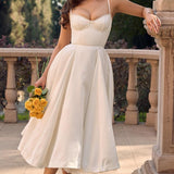 Robe Mi-Longue Verte Femme