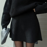 Ensemble Maille Oversize Pull Long Jupe Assortie Style Cocooning Chic