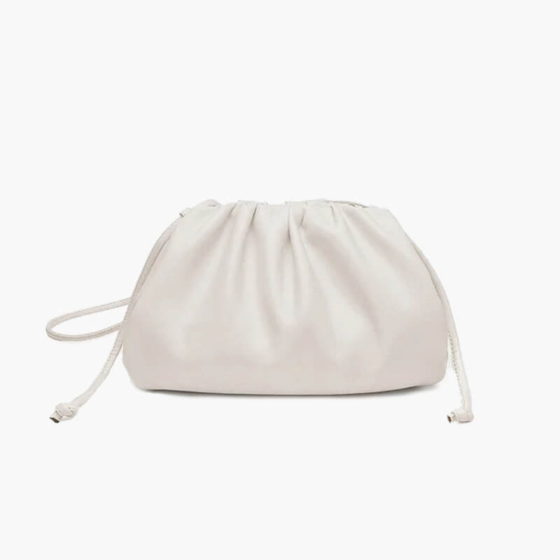 Sac bandoulière compact femme en cuir vegan