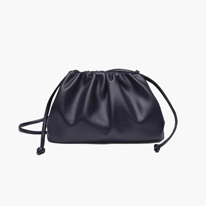 Sac bandoulière compact femme en cuir vegan