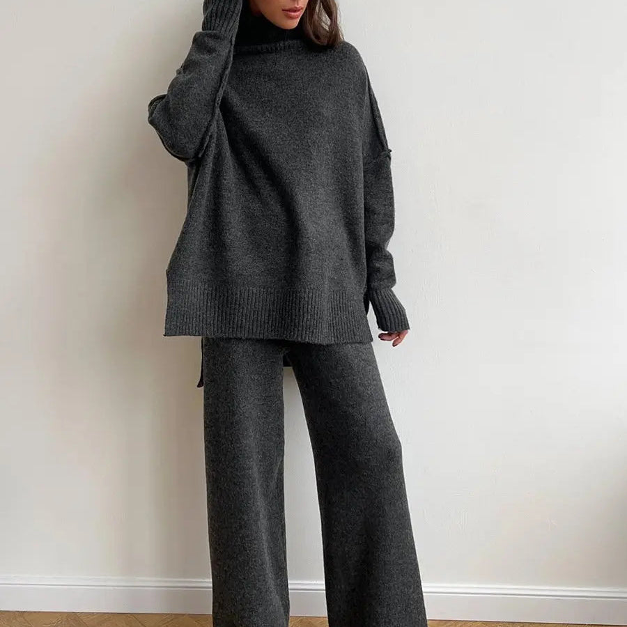 Ensemble Maille Douce Coupe Ample Confort Élégance Cocooning