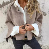 Veste Courte Maille Boutonnée Coupe Décontractée Confort Chic