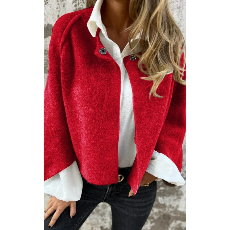 Veste Femme Boutonnée Style Cardigan Élégant