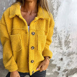 Blød Teddyjakke Casual Komfort Varm Let Stil
