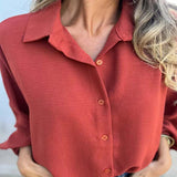 Chemise fluide élégante manches longues style chic