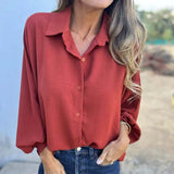 Chemise fluide élégante manches longues style chic