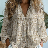Chemisier Femme Bohème Texturé Col V