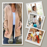Veste femme zippée unie au design minimaliste