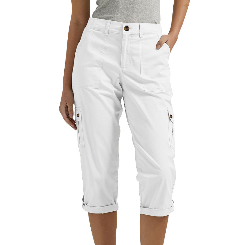 Pantalon Cargo Capri Confort Léger Style Décontracté