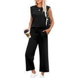Ensemble Décontracté Sans Manches Pantalon Fluide