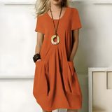 Marzenna | robe élégante mettant en valeur la taille, offrant un style décontracté