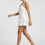 Jupe Volants Élégante Taille Haute Style Féminin Chic