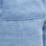 Pantalon Léger Taille Élastique Coupe Droite Confort Été