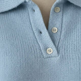 Robe Pull Col Polo Coupe Ajustée Élégance Confort
