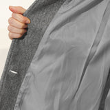 Trench-coat long femme cintré à simple boutonnage