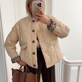 Veste Élégante Doublure Léopard - Chic & Moderne