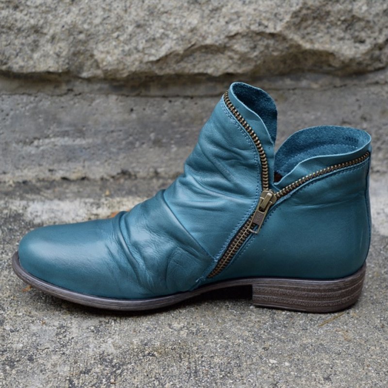 Bottines Femme Zip Latéral – Bottes Casual Confort