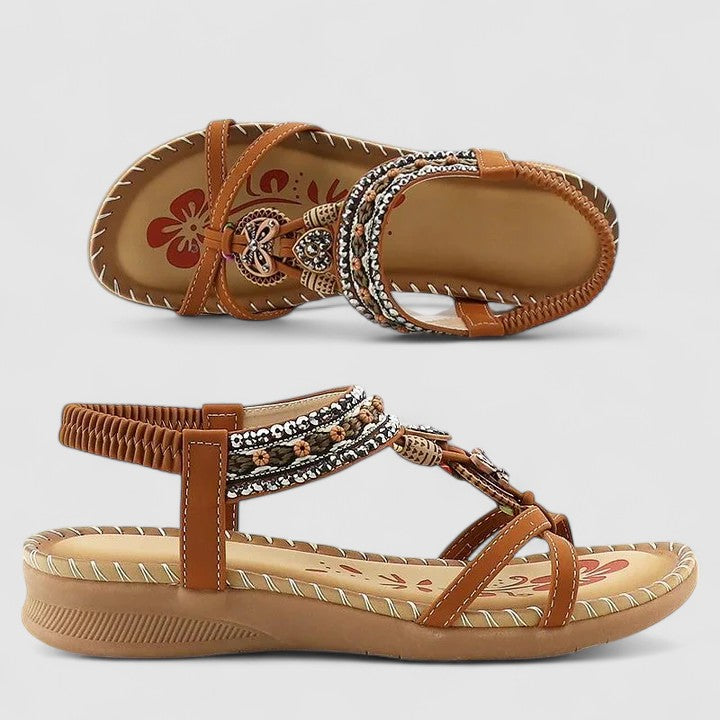 Sandales orthopédiques femme à contrefort enveloppant