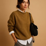 Pull Femme Col Rond Classique – Maille Douce Élégante