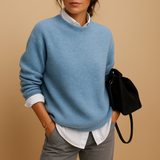 Pull Femme Col Rond Classique – Maille Douce Élégante