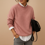 Pull Femme Col Rond Classique – Maille Douce Élégante
