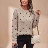 Pull Côtelé Automne Vert Femme