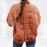 Veste matelassée zippée oversize à col montant