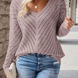 Pull Ample Automne Bleu Marine Femme