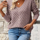 Pull Ample Automne Bleu Marine Femme